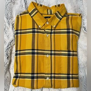 Men’s Large Yellow GAP Flannel
